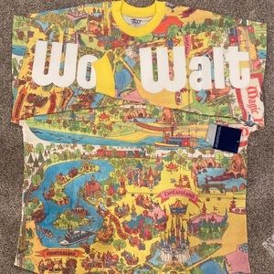 Walt Disney World Retro Map Spirit Jersey for Adults Size Medium